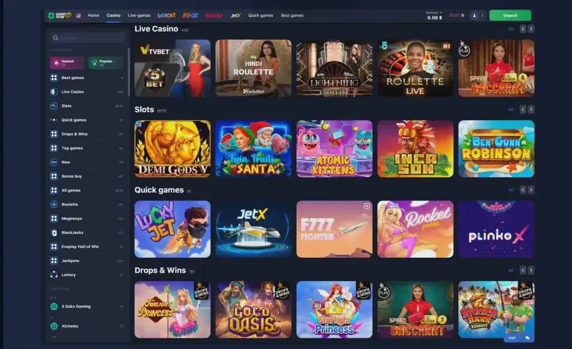 Lucky Star games