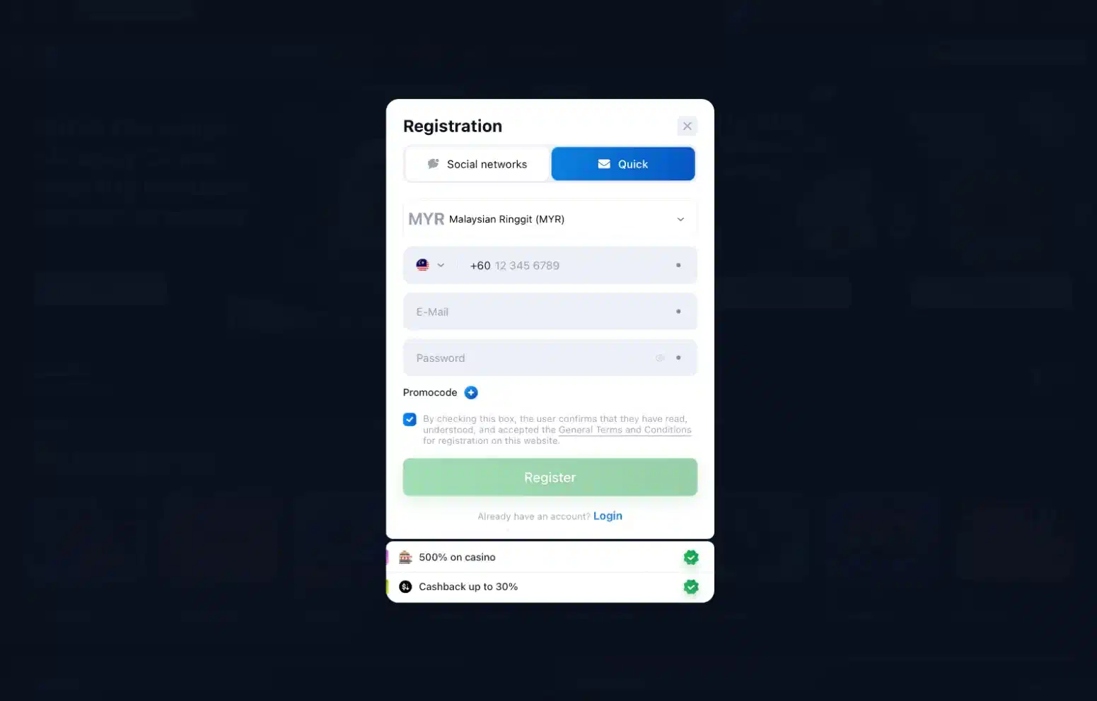 Lucky Star registration