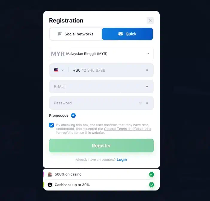 Lucky Star registration