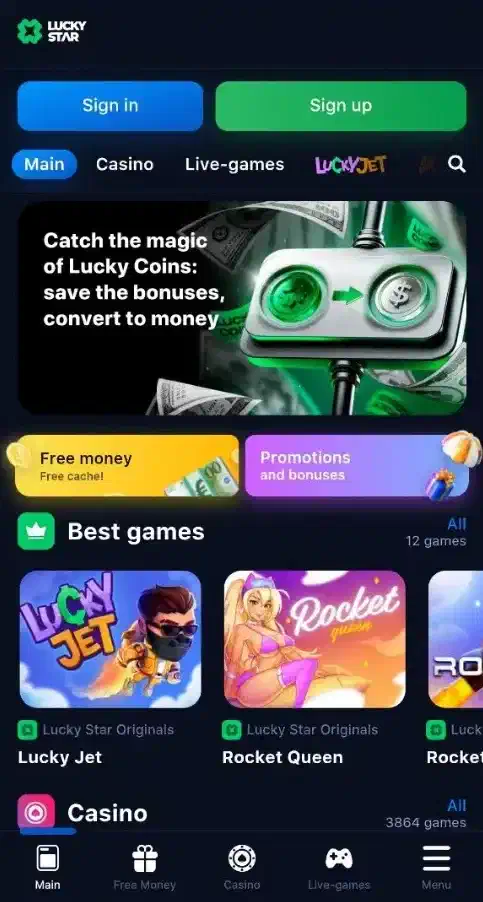 Lucky Star mobile